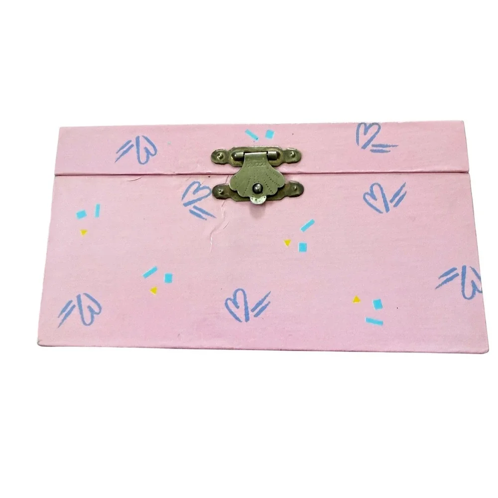 RARE WORKS Vintage 1989 Sanrio PopUp Hearts Music Jewelry Box Spinning Ballerina